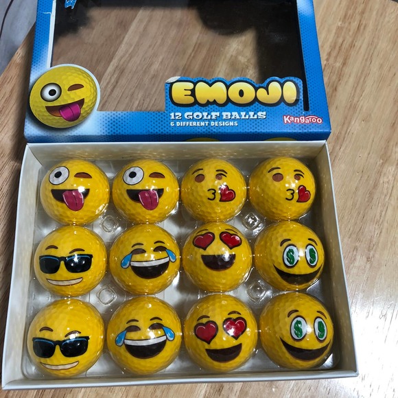 12 Emoji Golf BallPack